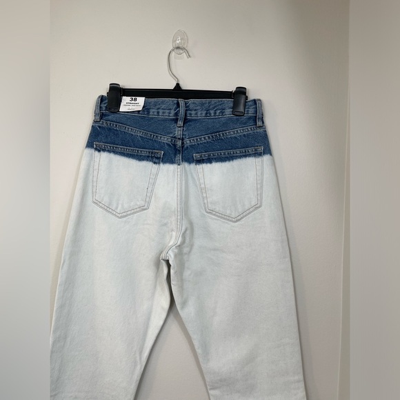 Mango Straight Blue Jeans Cotton NWT Size 38EU or 8US - Picture 9 of 13